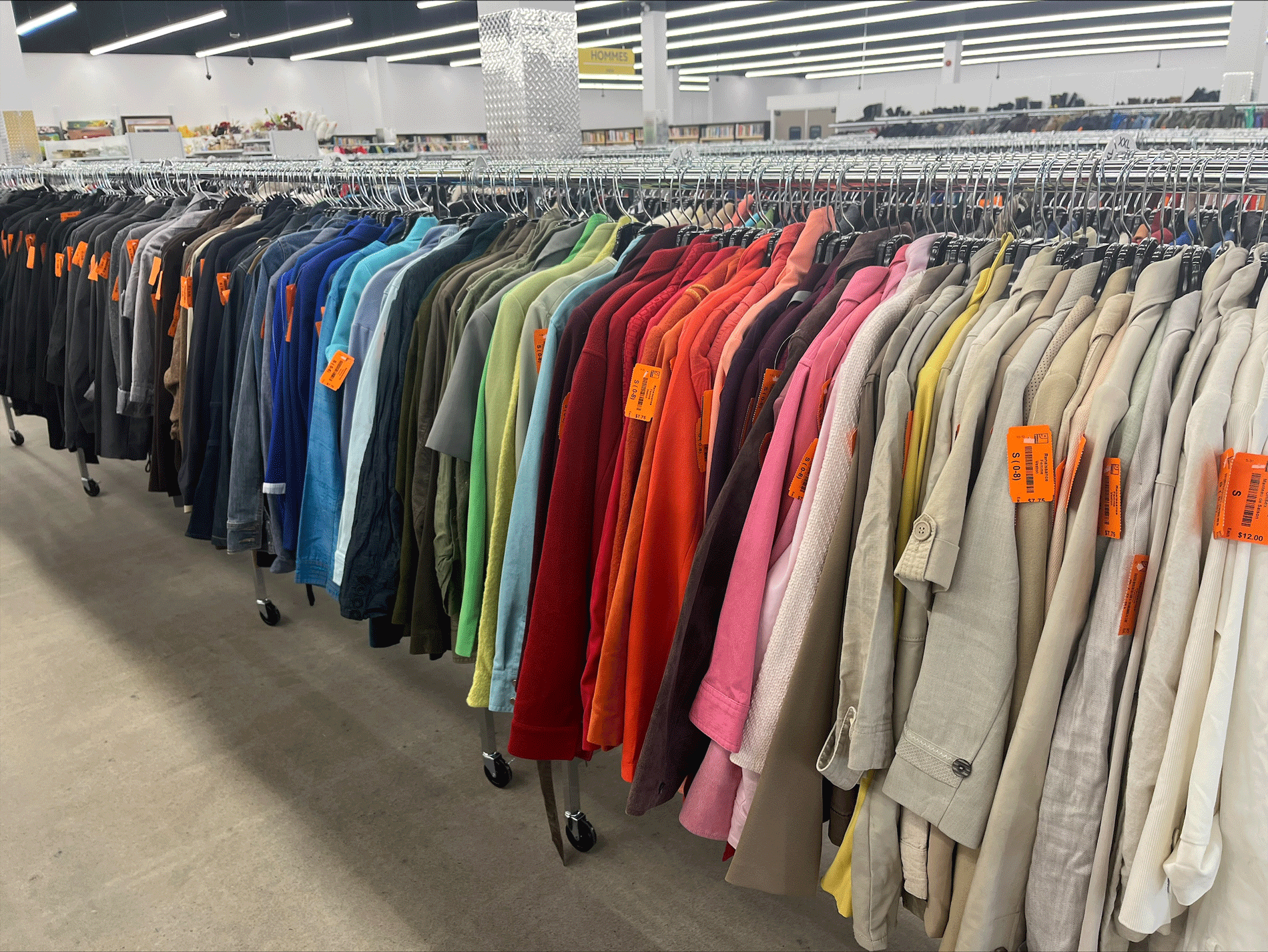 Rangé de vêtements